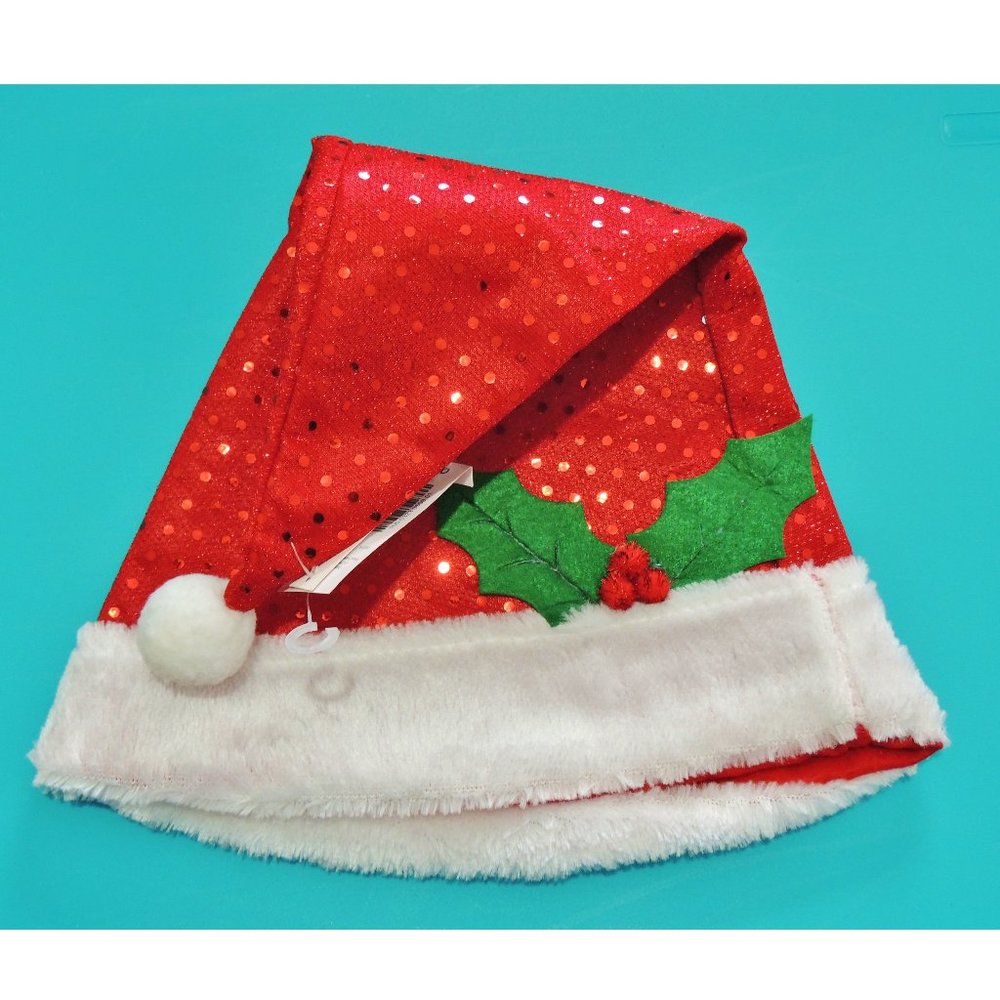 Sequin Santa Hat Mixit JcPenney - NWT